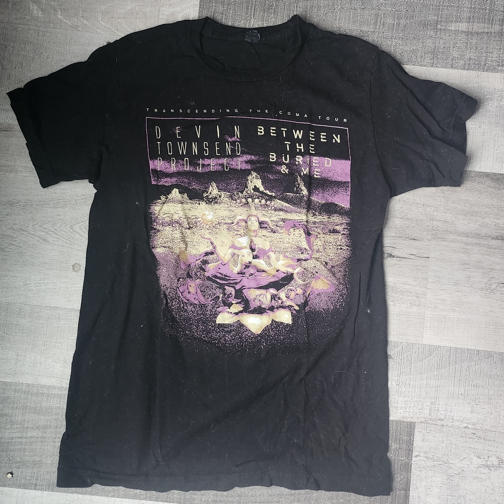 Hanes Black and Purple Graphic Tee